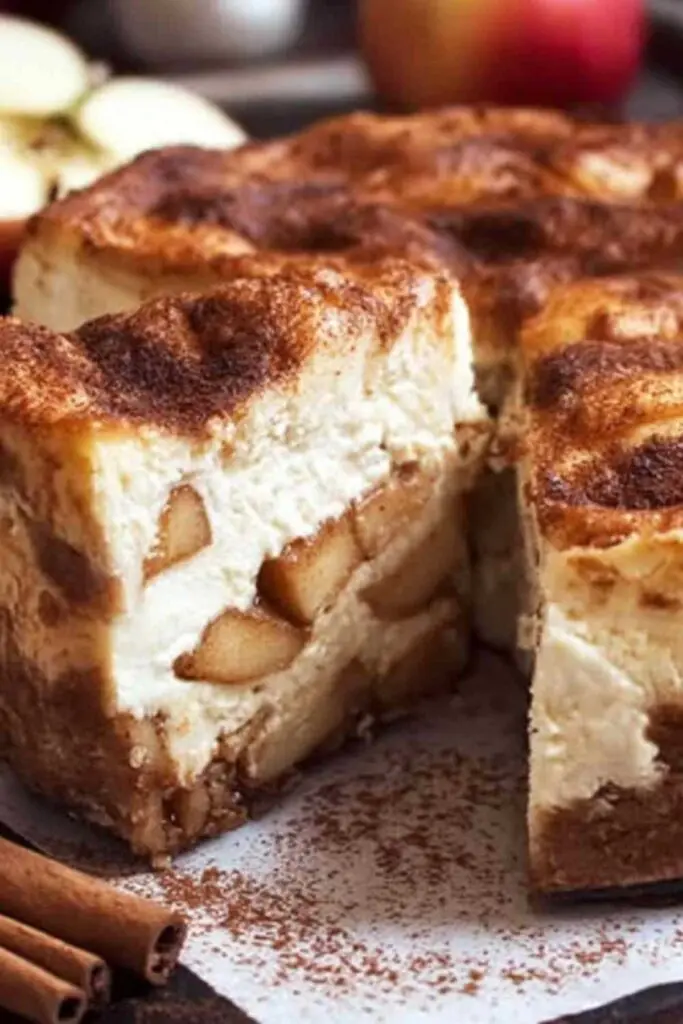 Apfel Zimt Käsekuchen Spekulatiusboden