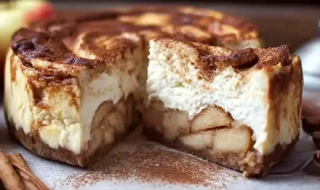 Apfel-Zimt-Käsekuchen mit Spekulatiusboden – Cremiges Herbstdessert
