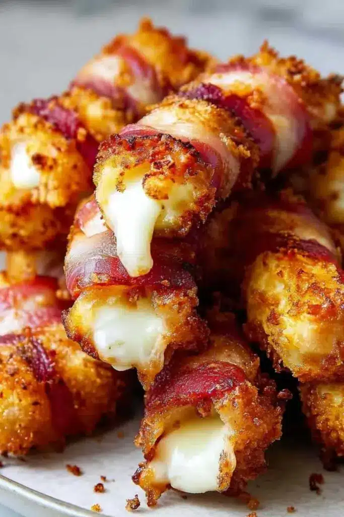 Bacon Mozzarella Sticks Rezept