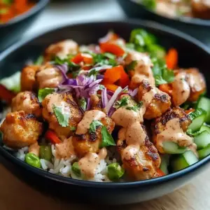Bang Bang Hähnchen Bowl