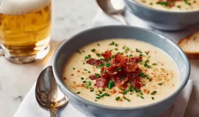 Bier-Käse-Suppe mit Speck – Cremig und Herzhaft