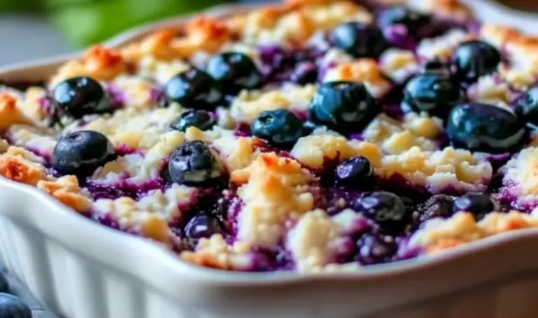 Blaubeer-Hüttenkäse Frühstücks-Bake – Gesundes Frühstück