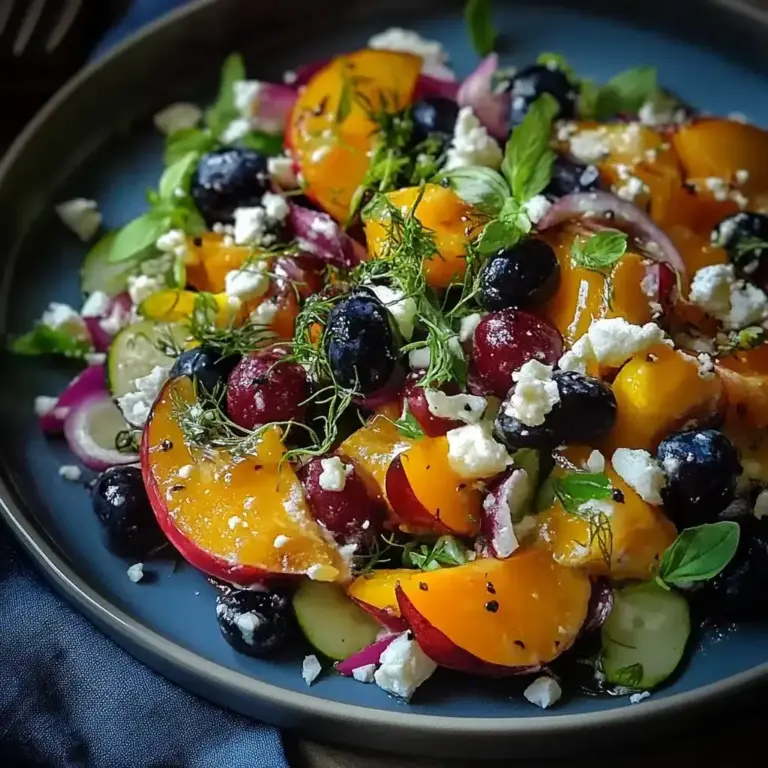 Blaubeer-Pfirsich-Feta-Salat: Ein Unglaubliches Ultimatives Rezept für den Sommer