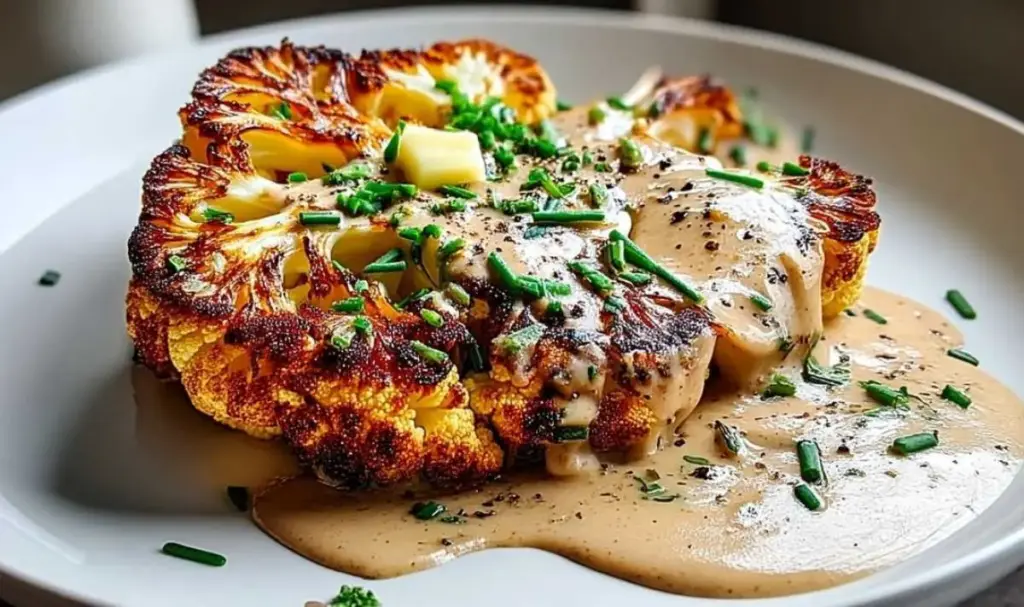 Blumenkohlsteak Mit Pfefferrahmsauce – Köstlich & Einfach