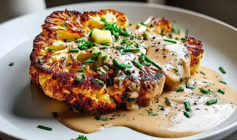 Blumenkohlsteak Mit Pfefferrahmsauce – Köstlich & Einfach