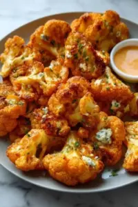 Buffalo-Blumenkohl Heißluftfritteuse – Knusprig & Würzig