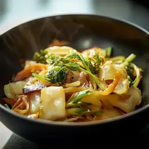 Chinakohl-Nudel-Pfanne
