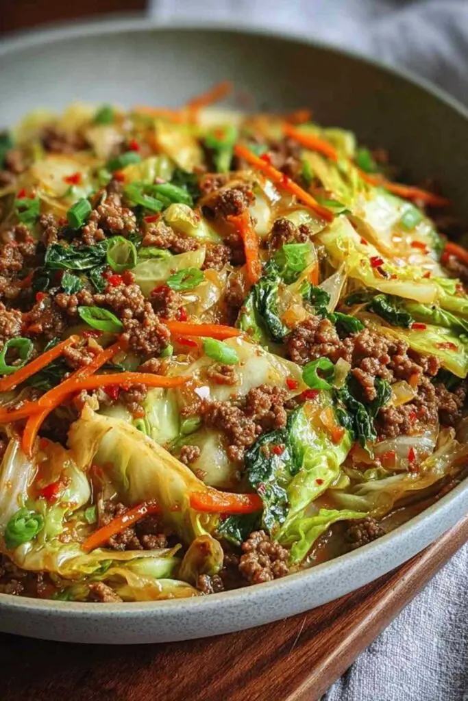 Chinakohl Rinderhack Pfanne Rezept