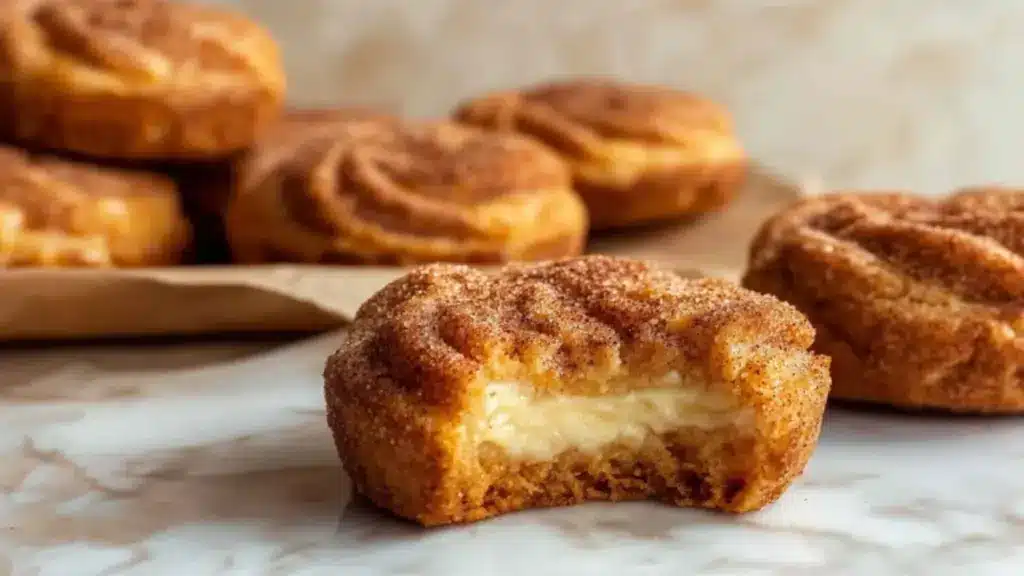 Churro Käsekuchen Kekse – Cremige Käsekuchenfüllung Rezept