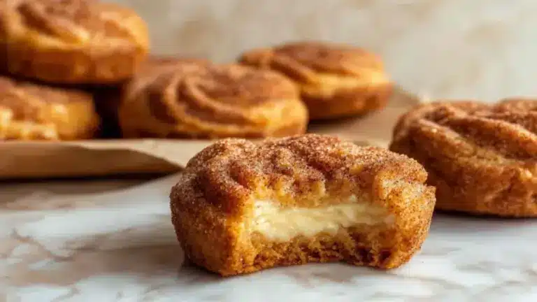 Churro Käsekuchen Kekse – Cremige Käsekuchenfüllung Rezept