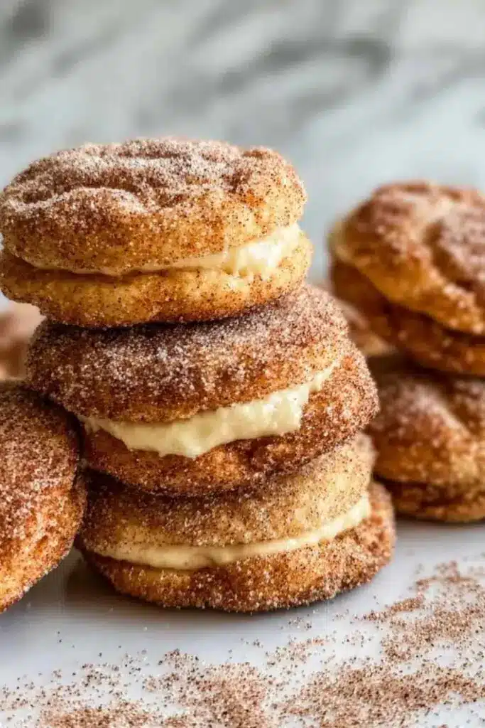 Churro Kekse mit Käsekuchenfüllung