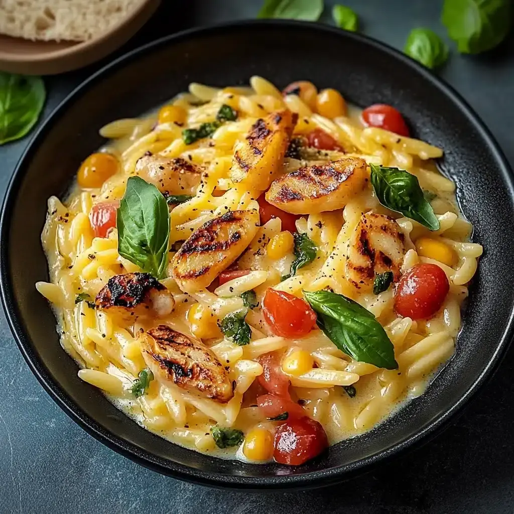Cremige Orzo-Pfanne mit Hähnchen: Ein Unglaubliches Ultimatives Rezept für 4 Personen