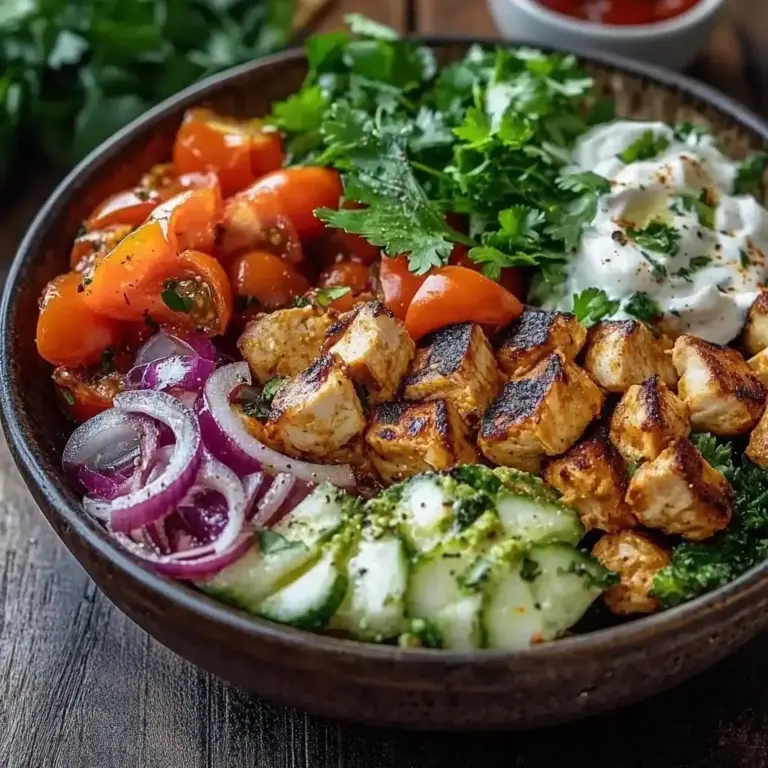 Döner-Bowl mit Hähnchen: Unglaublich einfaches ultimatives Rezept für 4 Personen