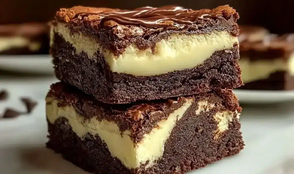 Saftige Frischkäse-Brownies – Schokoladig & Cremig