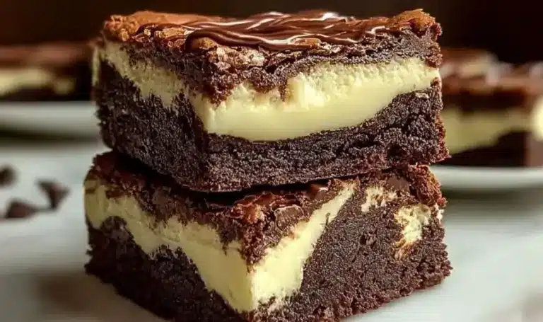 Saftige Frischkäse-Brownies – Schokoladig & Cremig