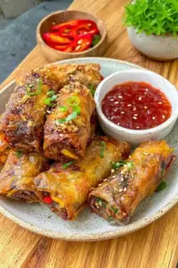 Crispy Frühlingsrollen Airfryer