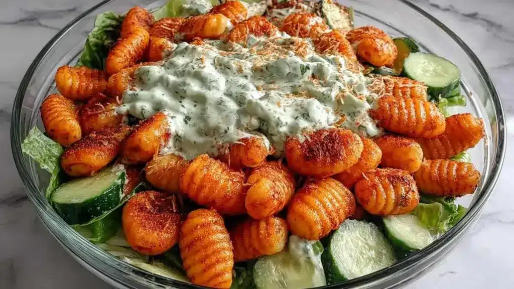 Knuspriger Gnocchi-Salat Backenmitliebe