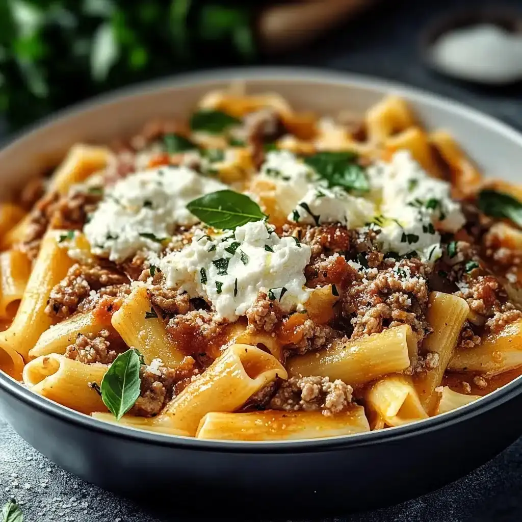 Griechischer Nudelauflauf Feta Hackfleisch