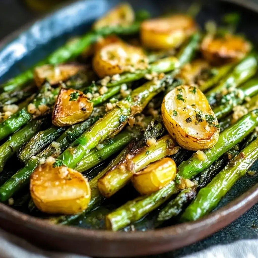 Grüner Spargel mit Kartoffeln vom Blech: Unglaublich einfaches Ultimatives Rezept