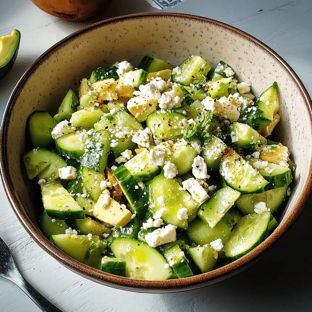 Gurken-Avocado-Salat mit Feta 2 Gurken Avocado Salat Feta Rezept