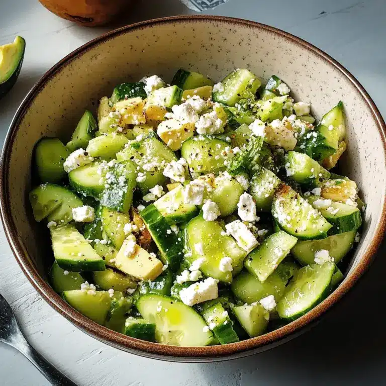 Gurken-Avocado-Salat mit Feta