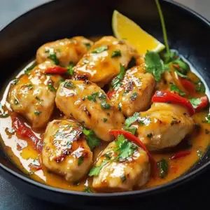 Zartes Hähnchen in Kokos-Limetten-Sauce