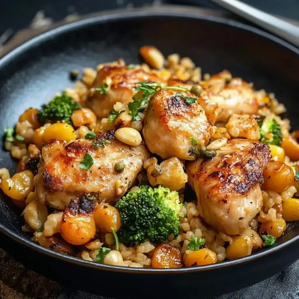 Hähnchen Reis Pfanne Brokkoli Mais Rezept