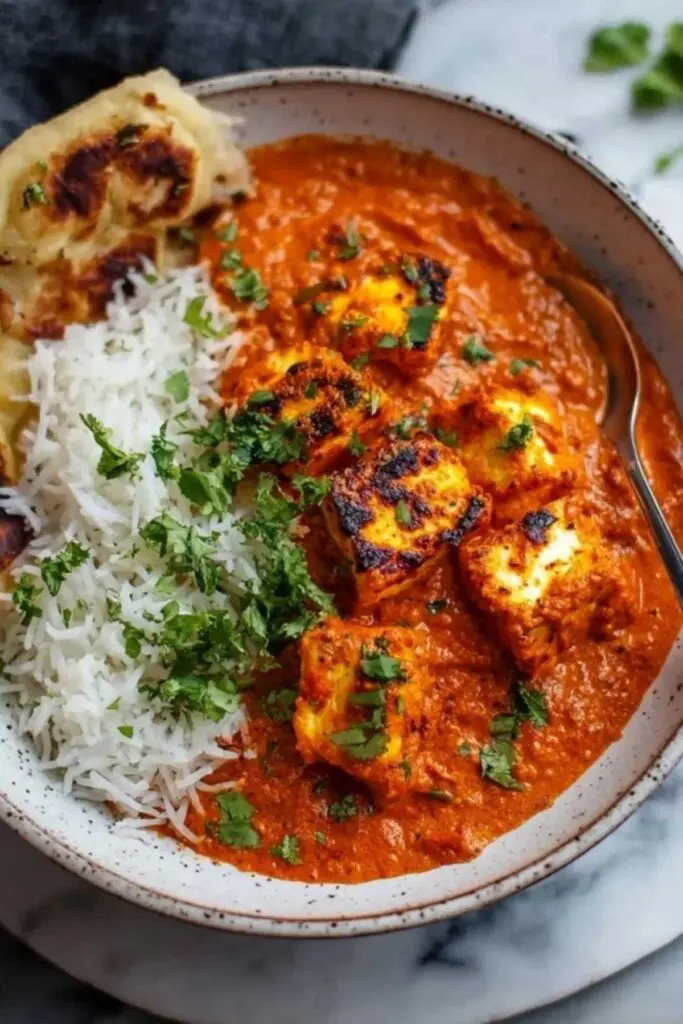 Halloumi Tikka Masala Rezept vegetarisch