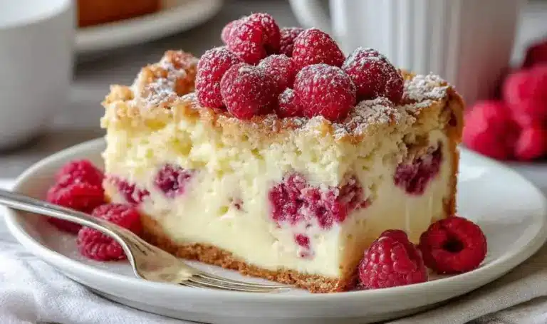 Himbeer-Käsekuchen-Streuselkuchen – Fruchtiger Genuss