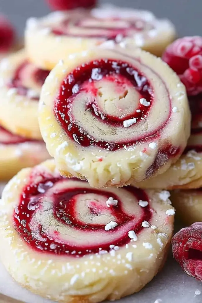 Himbeer-Wirbel Shortbread Kekse - Butterweiche Plätzchen 2 Himbeer Wirbel Shortbread Kekse Rezept
