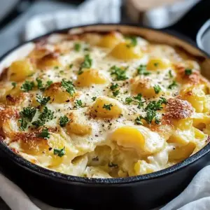 Wohlfühl-Auflauf mit Ei und Kartoffeln