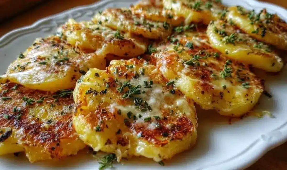 KartoffelmedaillonsmitKnoblauchundKase