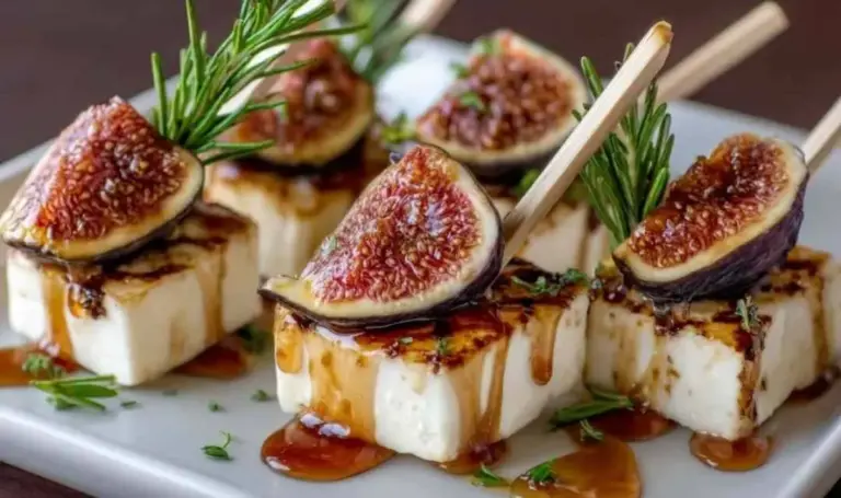 Käse-und-Feigen-Spieße – Gesunde Protein-Vorspeise