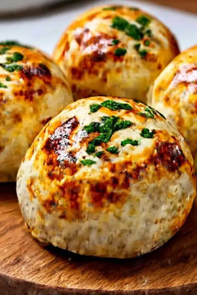Käse gefüllte Knoblauchbutter Bomben Rezept