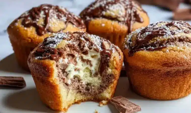 Kinder-Bueno-Muffins mit Mascarponefüllung