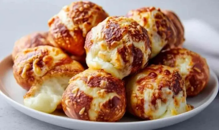 Knoblauch-Käse-Brezelbällchen – Herzhafter Snack