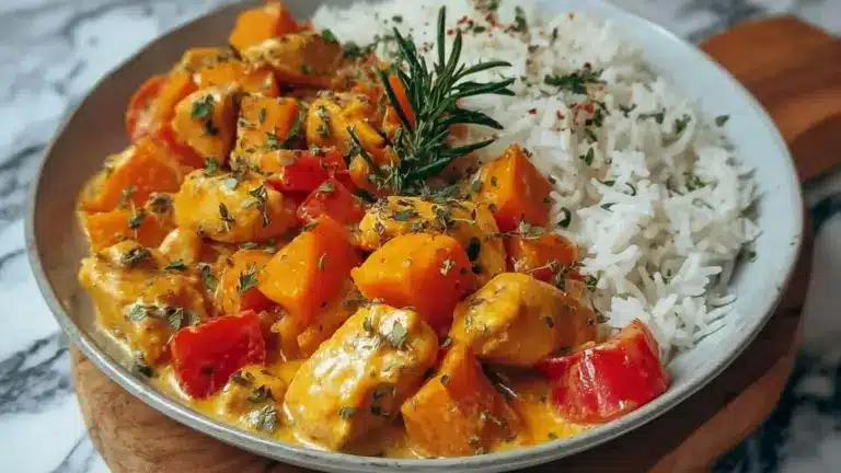 Kürbis Hähnchen Pfanne – Gesundes Herbstrezept
