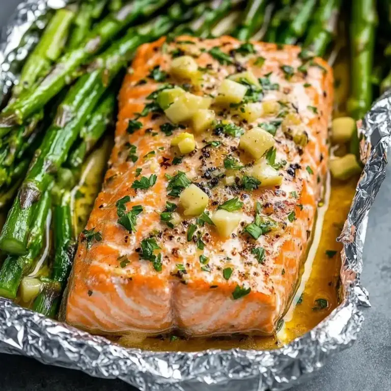 Baked Salmon in Foil Packs with Asparagus: Ein Unglaubliches Ultimatives Rezept für 4 Personen