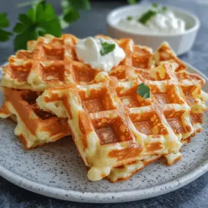 Knusprige Low-Carb Käsewaffeln