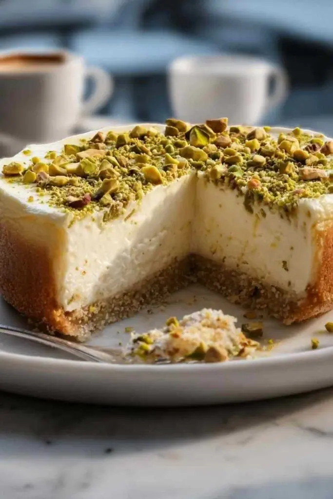 Marzipan-Cheesecake mit Pistazienboden 2 Marzipan Cheesecake Pistazienboden Rezept