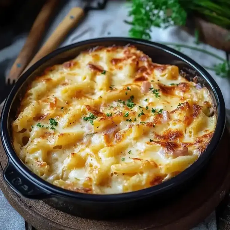 Klassisches Nudel-Schinken-Gratin: Ein Unglaubliches Ultimatives Rezept für 4 Personen