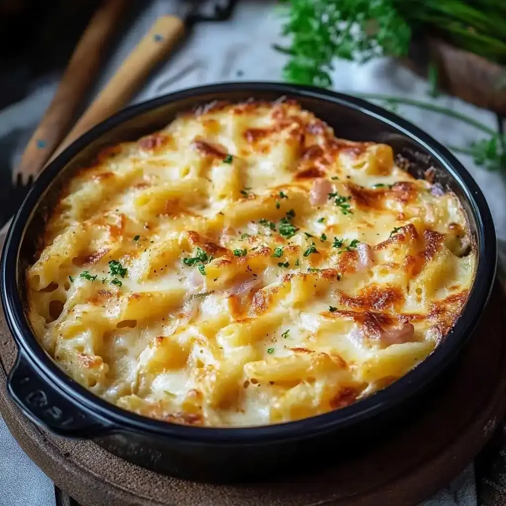 Klassisches Nudel-Schinken-Gratin: Ein Unglaubliches Ultimatives Rezept für 4 Personen