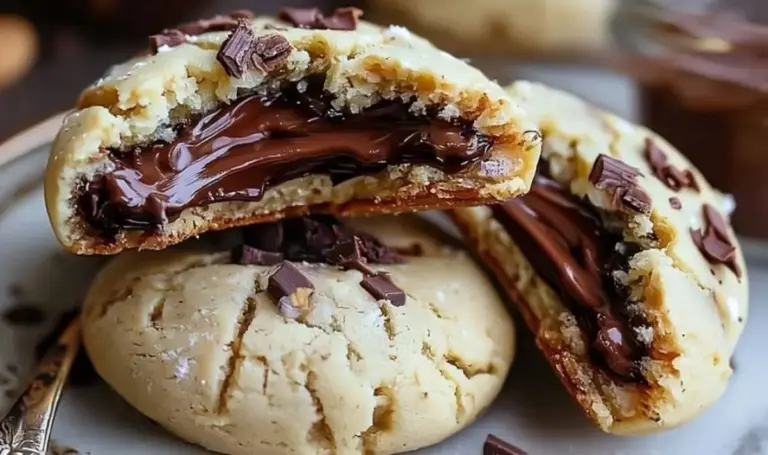Nutella gefüllte Kekse – Einfaches Schokoladen Rezept