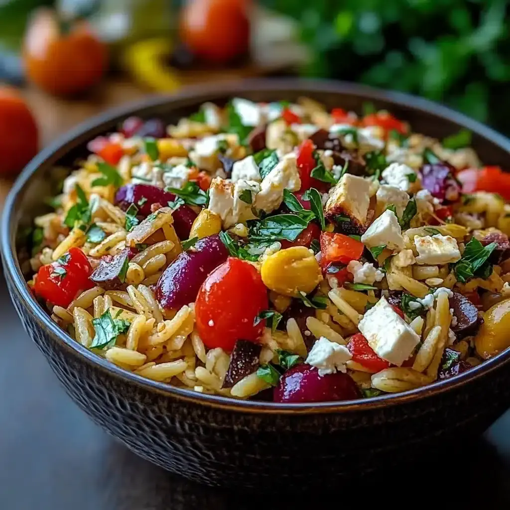 Omas Rezept für mediterranen Orzo-Salat: Ein Unglaublich Ultimatives Rezept für 5 Genießende