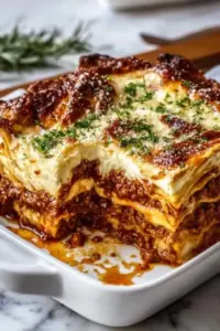 Parmesan Knoblauch Käseburger Lasagne
