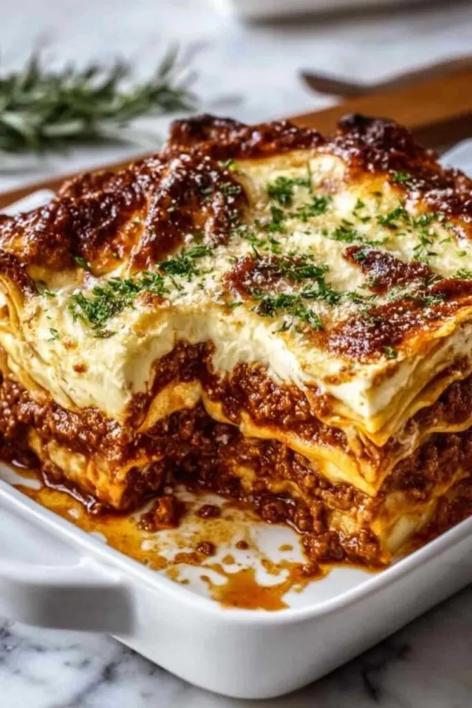 Parmesan Knoblauch Lasagne Rezept