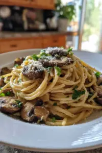 Cremige Champignon Pasta