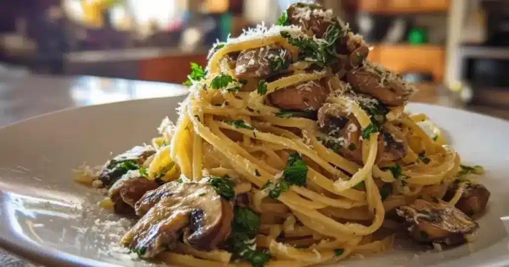 Cremige Champignon Pasta met Knoblauch – 20 Min Recept