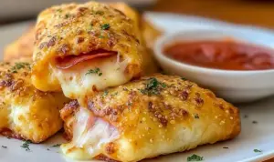 Knusprige Heißluftfritteusen Pizzabrötchen