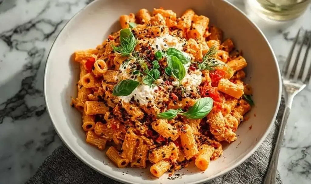 Protein Nudeln mit Hüttenkäse – Schnelles High Protein Rezept